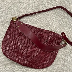 Clare V Moyen woven crossbody bag